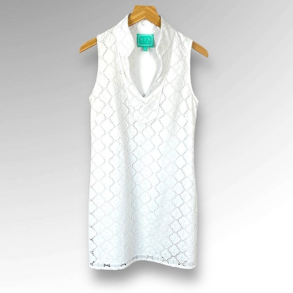 Sail to Sable white Embroidered Eyelet Dress.